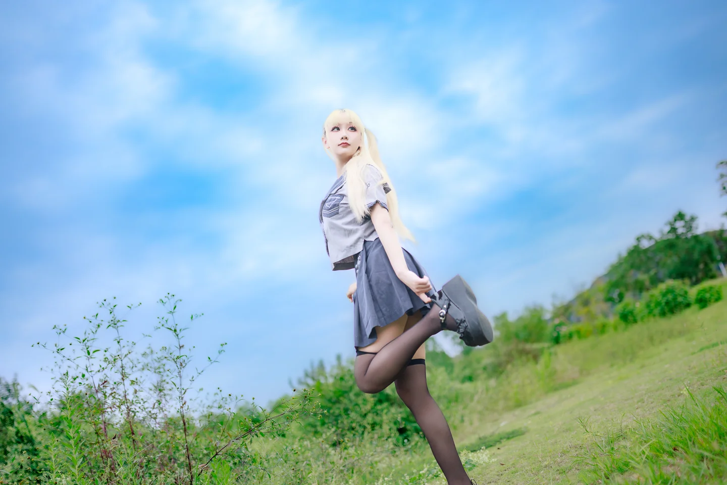 阿雪雪 - No.024 湿地JK [78P-1.77GB] tg@simisebaisi 【丝足阁】005.webp